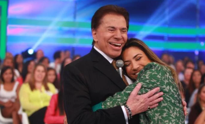 Patricia Abravanel com Silvio Santos