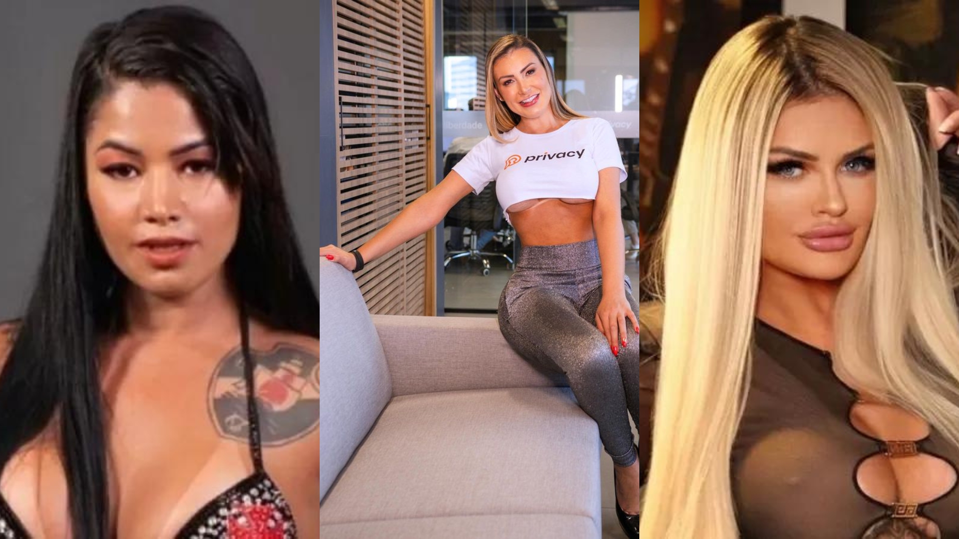 Candidata e apresentadora de podcast do Miss Bumbum 2023 criticaram postura de Andressa Urach