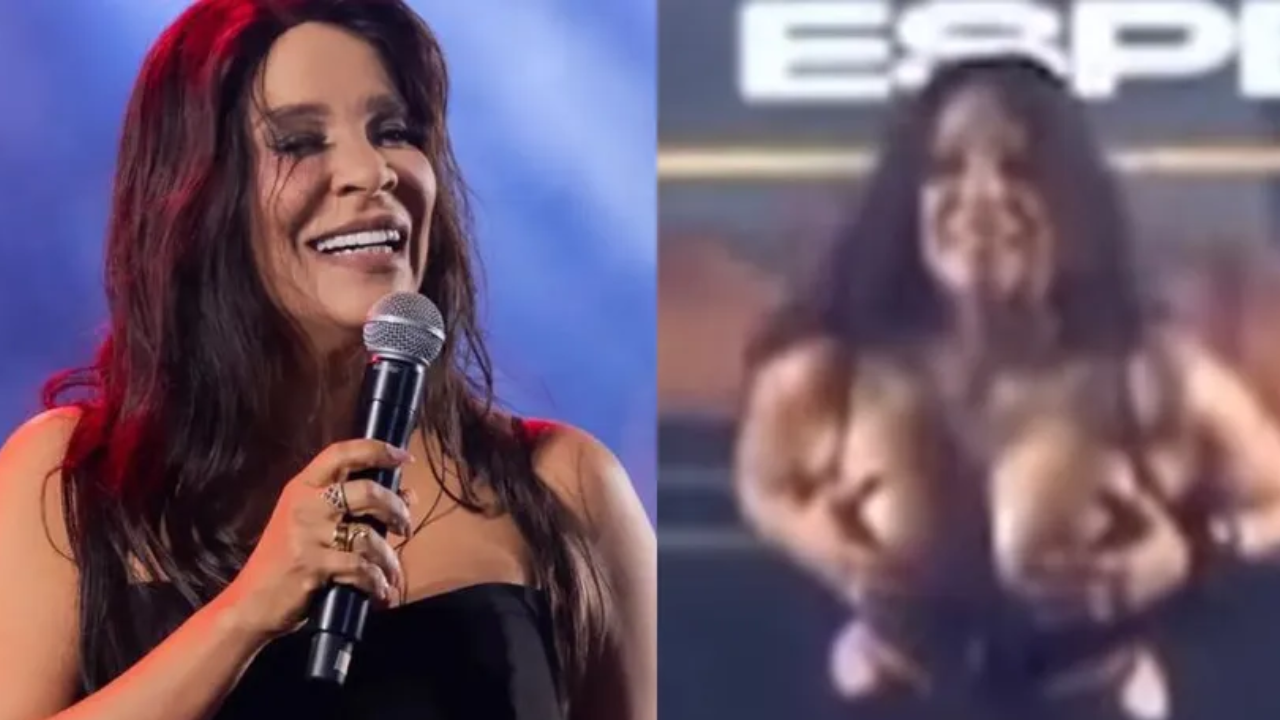 Cantora do Calcinha Preta surpreende e mostra os seios em show (Créditos: Instagram)