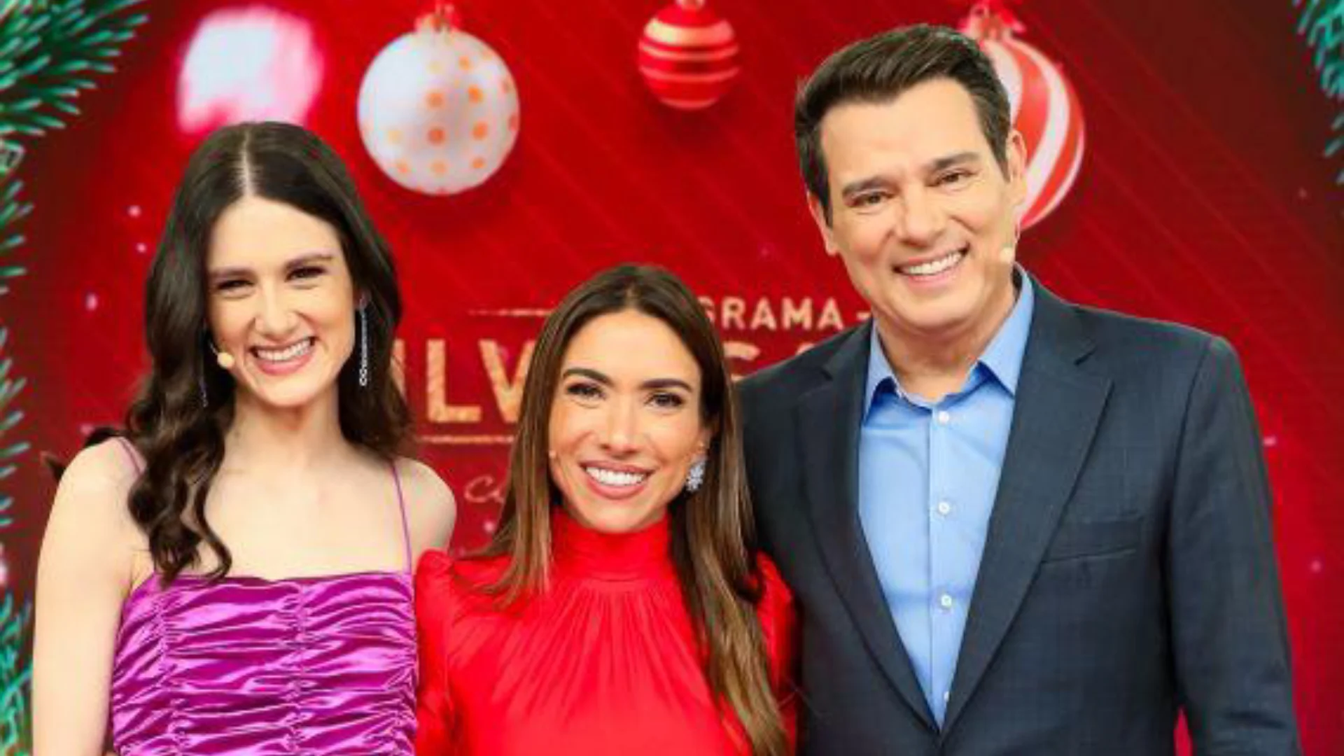 Celso Portiolli enfrenta a filha no Programa Silvio Santos de Natal