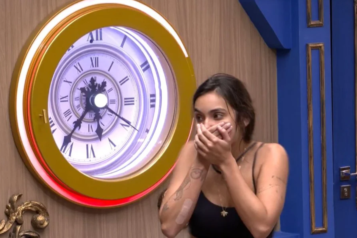 Vanessa Lopes fica frente a frente com o botão da desistência no BBB24: 'Não aguento' (Créditos: Globoplay)