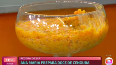 Doce de cenoura da Ana Maria Braga