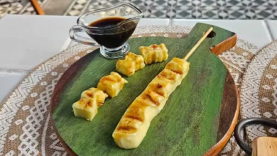 Queijo coalho com melaço do É de Casa