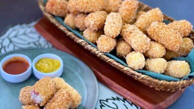 Croquete cremoso de mortadela da Ana Maria Braga