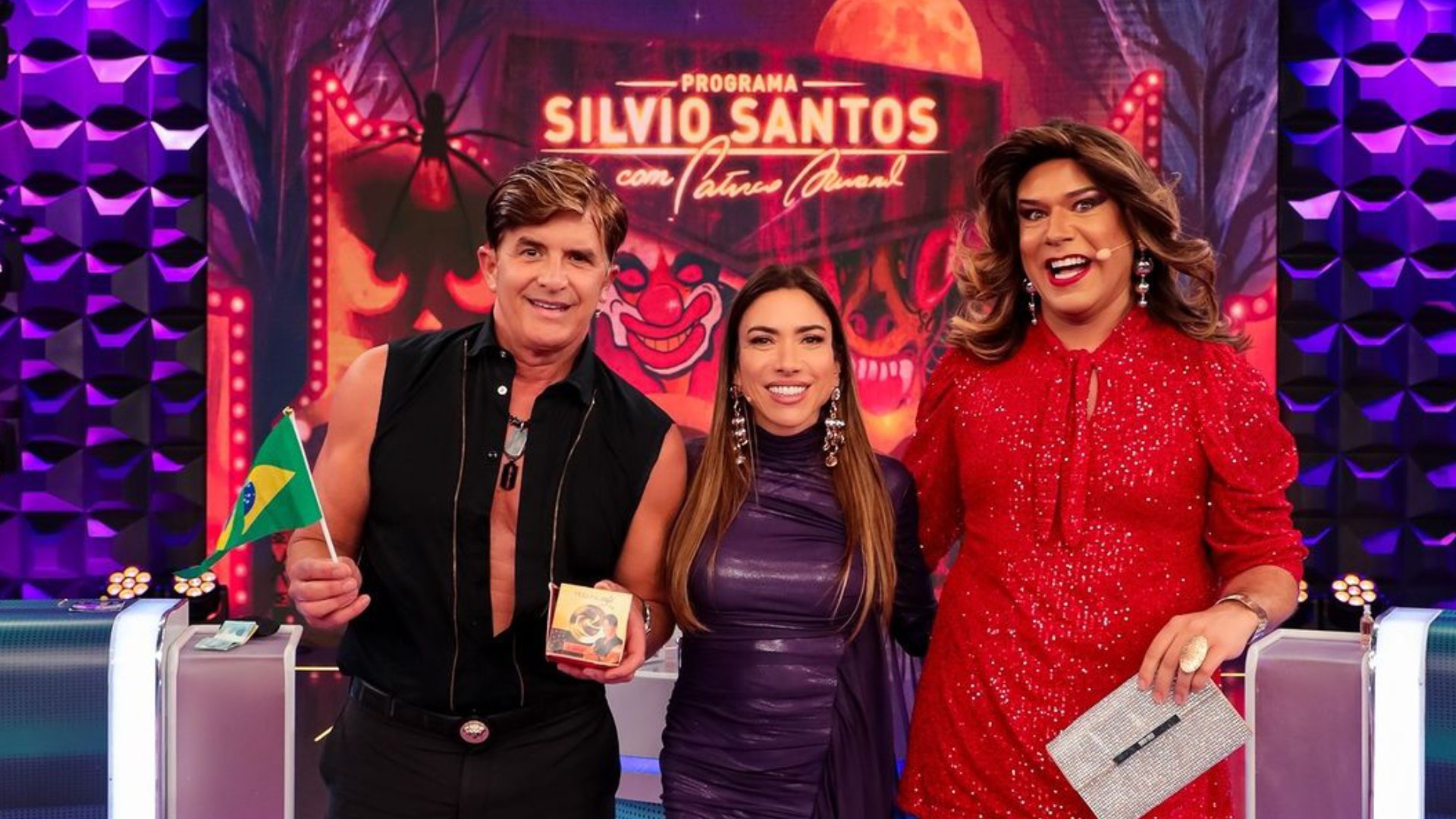 Dr. Rey e Narcisa no Programa Silvio Santos