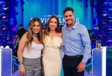 Simone Mendes e marido no Programa Silvio Santos