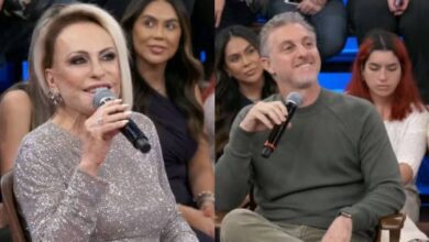 Ana Maria Braga e Luciano Huck no Altas Horas