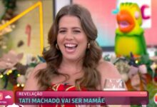 Tati Machado anuncia gravidez na Globo