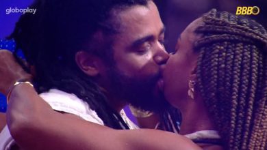 Aline e Diogo Almeida dão primeiro beijo no BBB 25