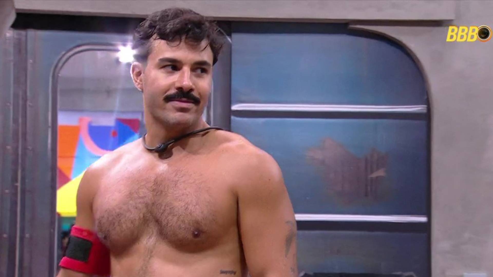 Mateus na academia do BBB 25