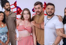 Arlene e Marcelo, Edilberto e Raissa e Diogo e Vilma no primeiro Paredão do BBB 25