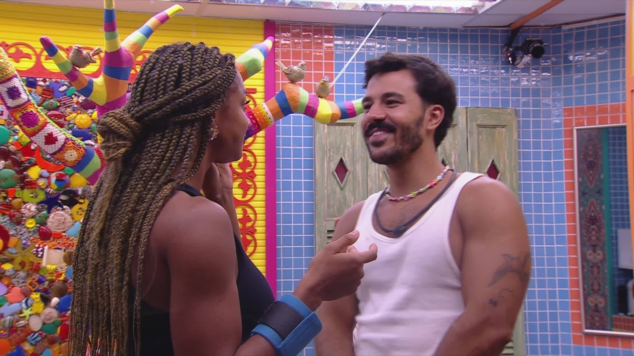 'Vocês ficaram?', pergunta Mateus sobre brother para Aline no BBB 25