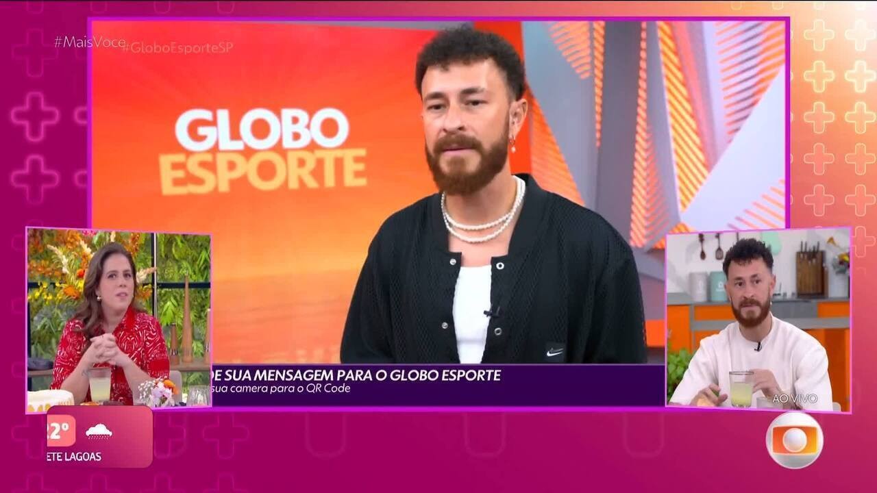 Fred Bruno dá 'spoiler' sobre estreia no Globo Esporte: 'Mais próximo do público'