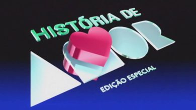 Logotipo da novela História de Amor