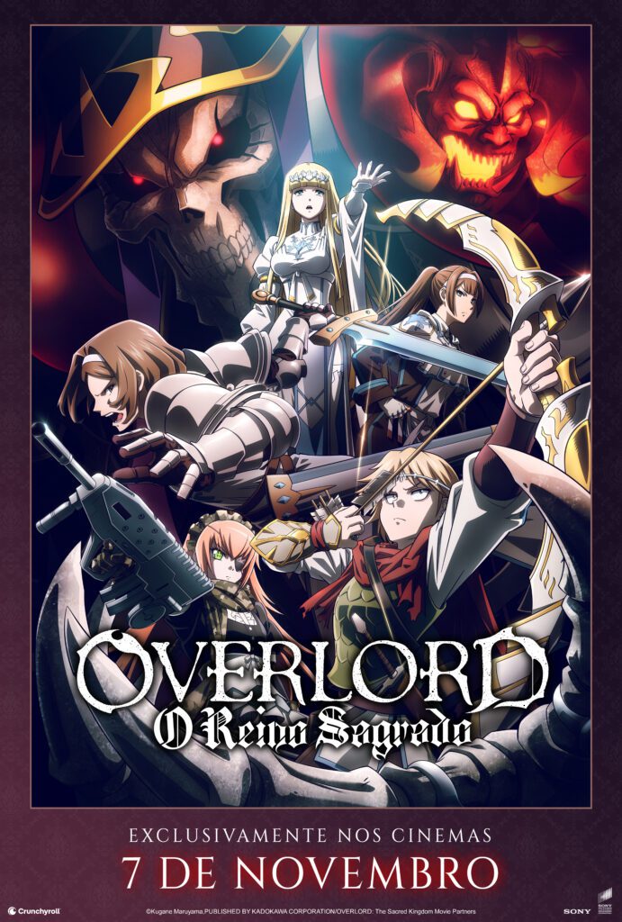 Crunchyroll anuncia o filme OVERLORD: O Reino Sagrado, que estreia nos cinemas brasileiros em novembro