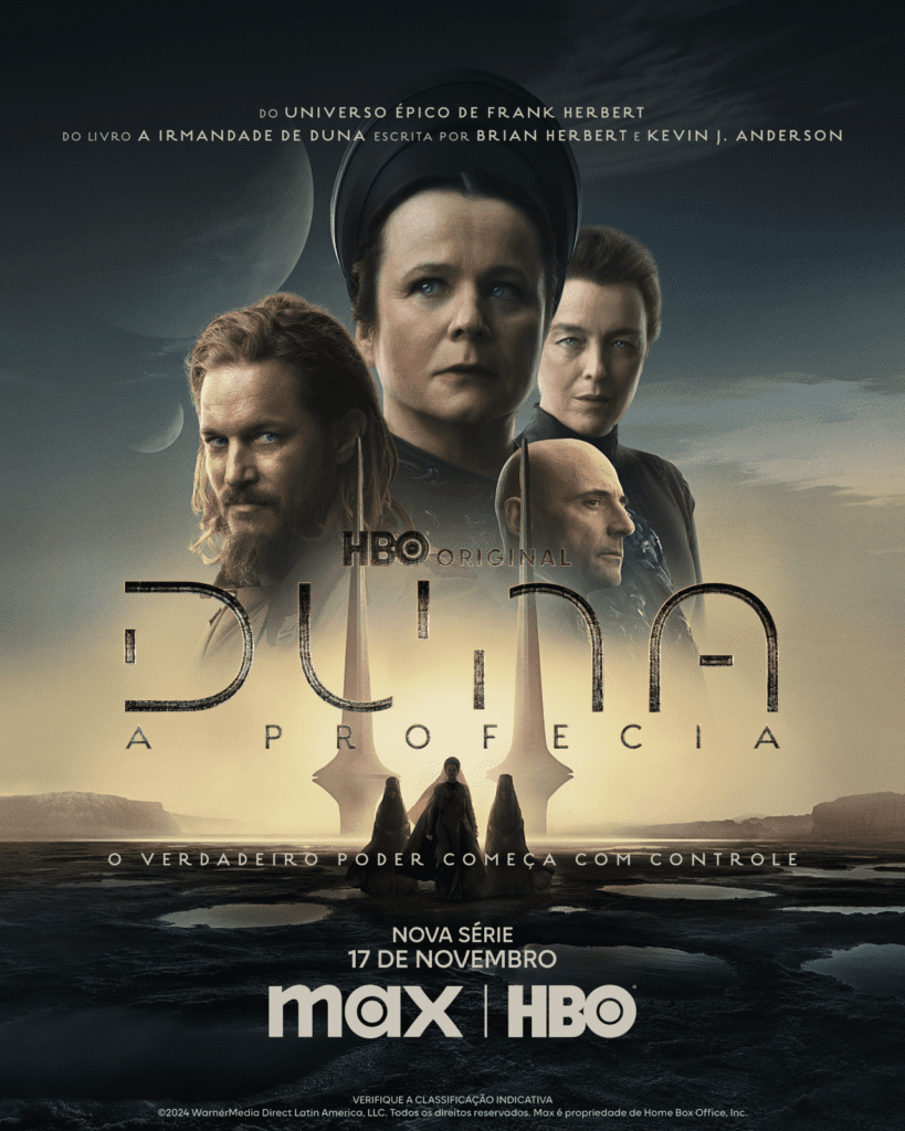 A nova série da HBO Duna: A Profecia mergulha na origem da Bene Gesserit, revelando a saga das irmãs Harkonnen antes dos eventos centrais de Duna.