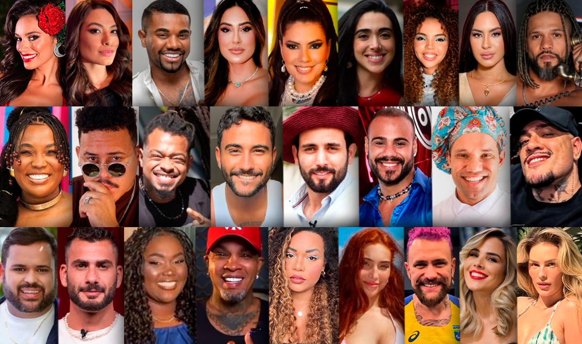 Nova ruiva, tranças e harmonização; veja o antes e depois dos participantes do BBB 24