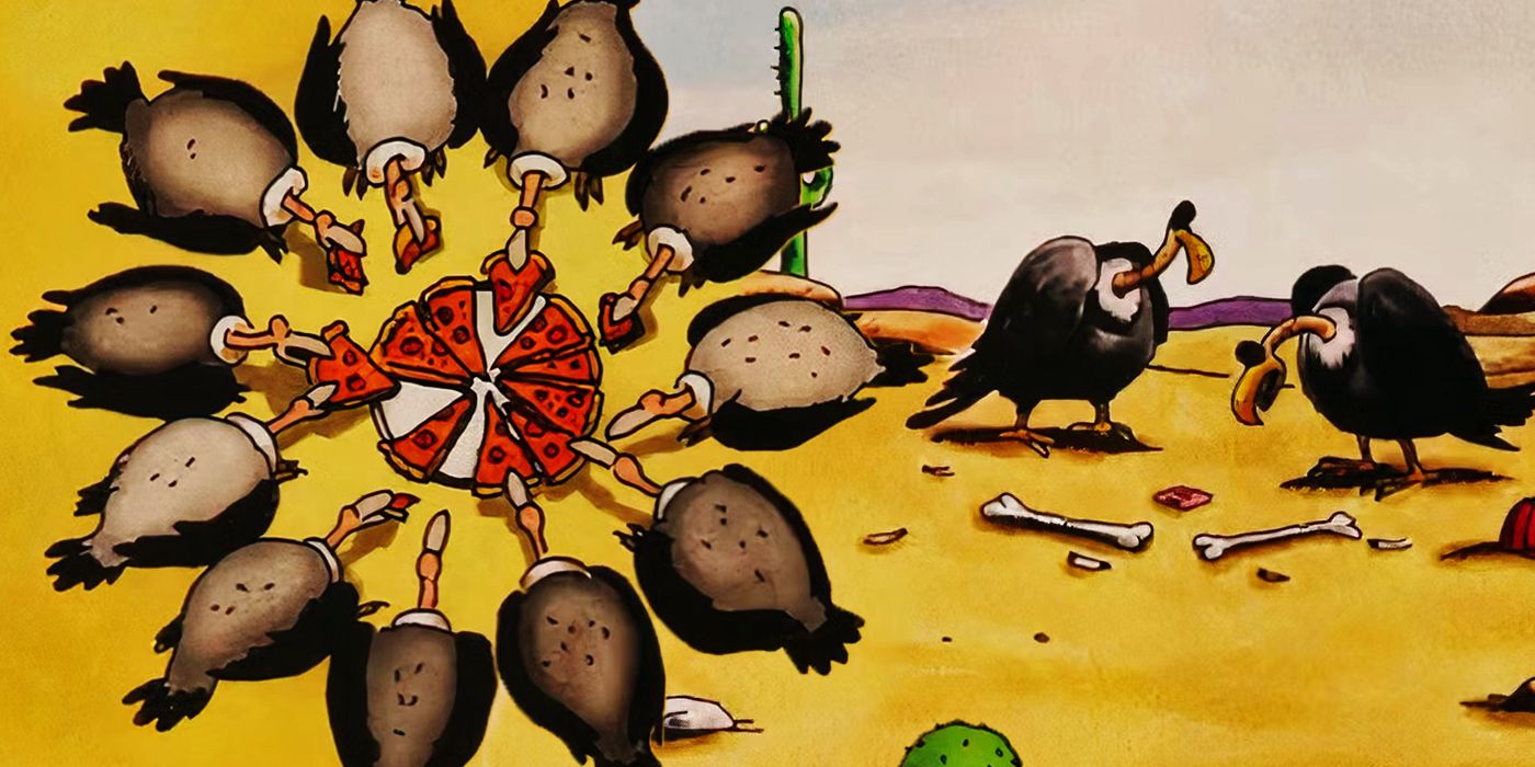 10 Best The Far Side Comics Featuring Vultures, Ranked