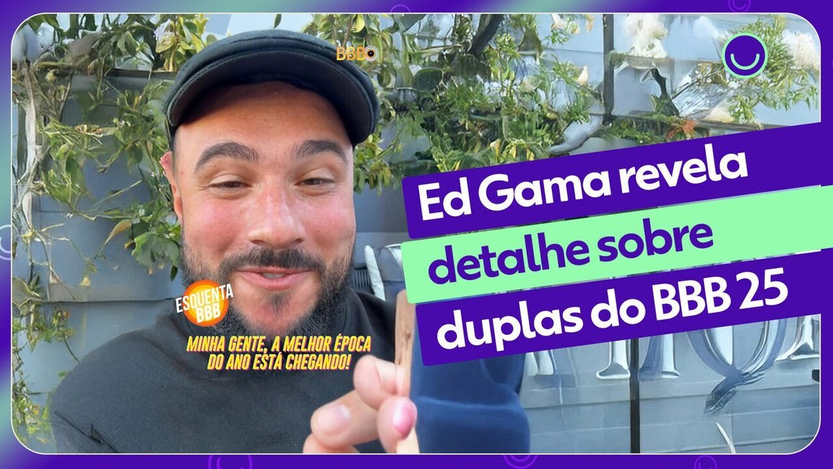 Ed Gama revela pista sobre duplas do BBB 25