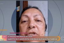 Avó diz que menino de 9 anos baleado no réveillon está com bala alojada na cabeça e sem movimento da perna: 'Muito risco'