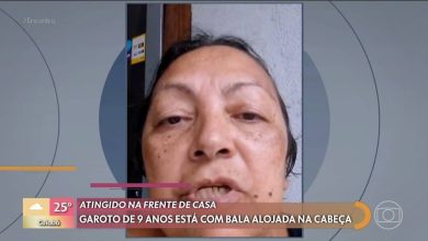 Avó diz que menino de 9 anos baleado no réveillon está com bala alojada na cabeça e sem movimento da perna: 'Muito risco'