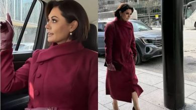 Michelle Bolsonaro causa alvoroço na web com look de gala fora da posse de Trump